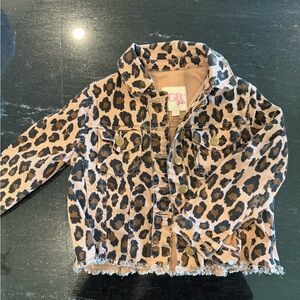 GB Girls Leopard Print Kids Jacket